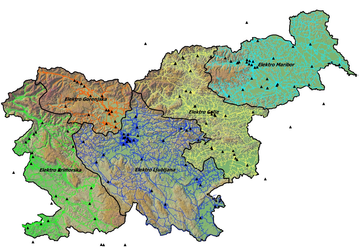 MV distribution network analyses (10 kV and 20 kV) in Slovenia in 2015